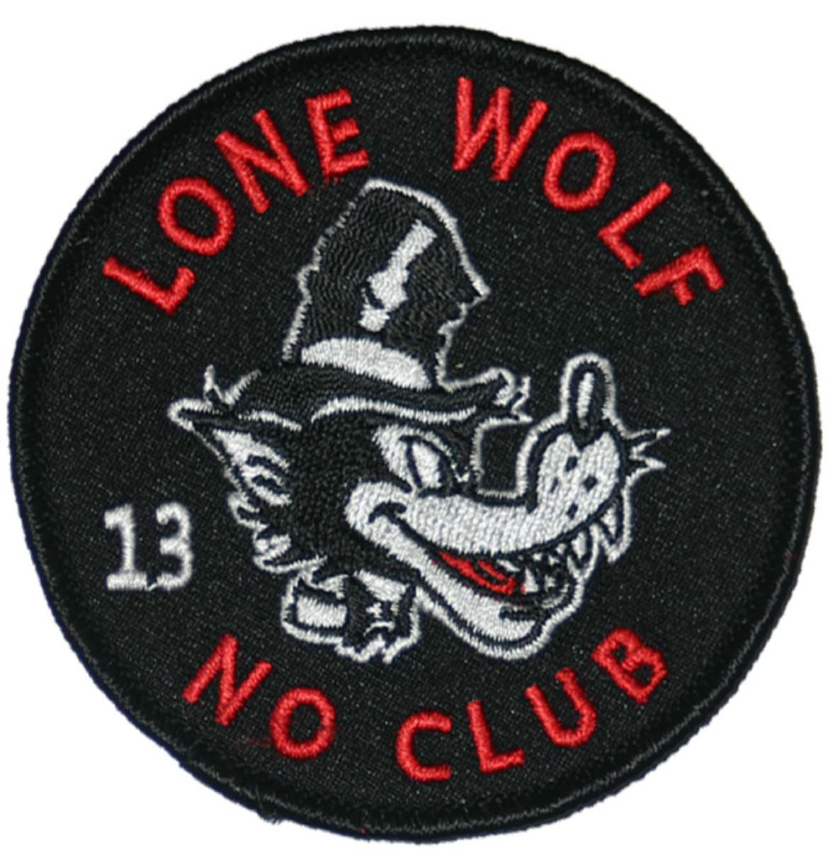 The Lone Wolf Embroidered Patch Pack of 6 pcs assorted