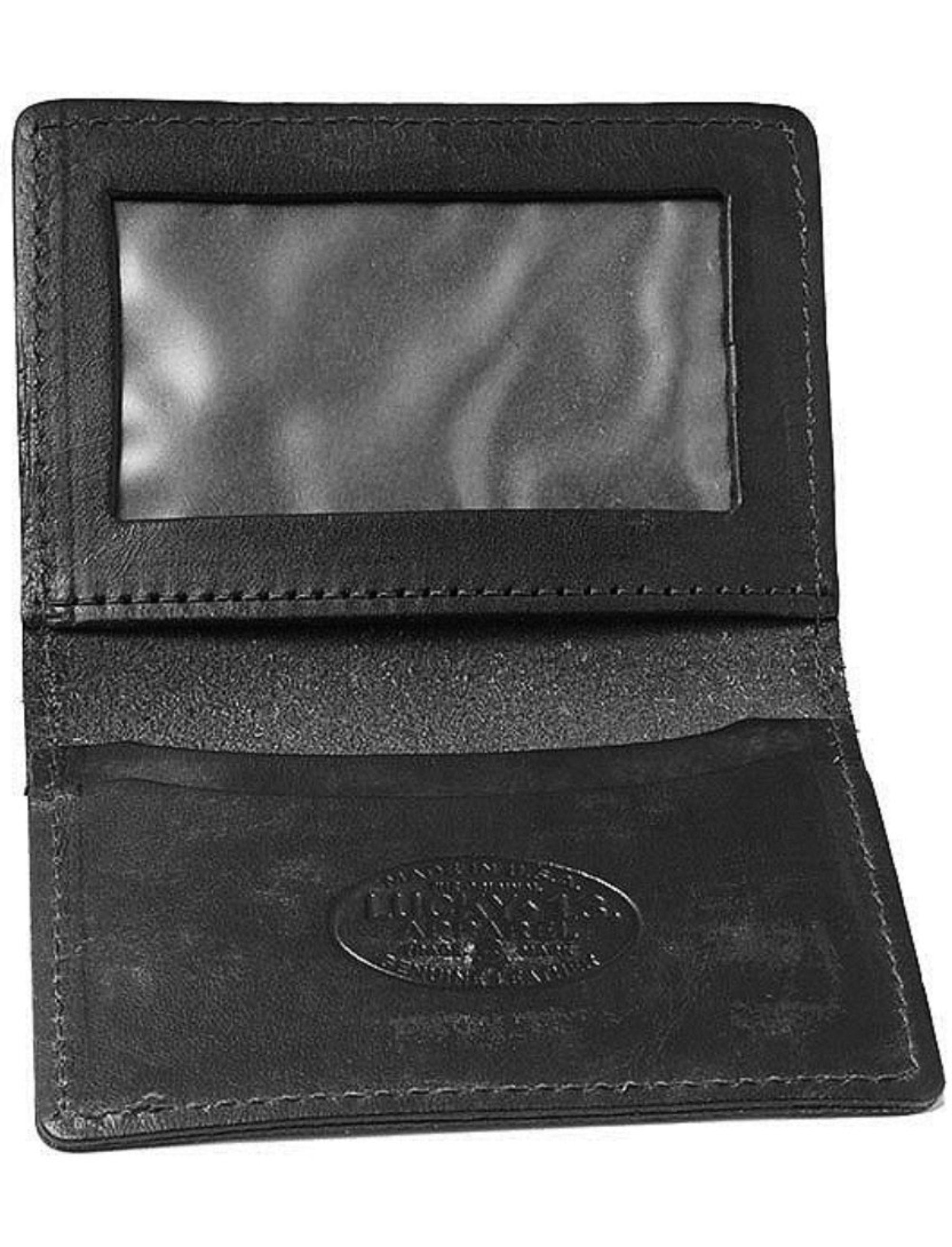 The DEATH OR GLORY Leather Card Holder Wallet - BLACK