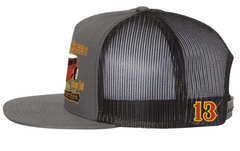 The RUST NEVER SLEEPS Cap - CHARCOAL/BLACK *NEW*