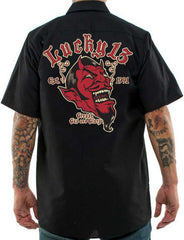 The GREASE, GAS & GLORY Shop Shirt - BLACK