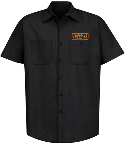 The OFFERINGS Shop Shirt With Sewn On Patches - BLACK/GOLD **NEW**