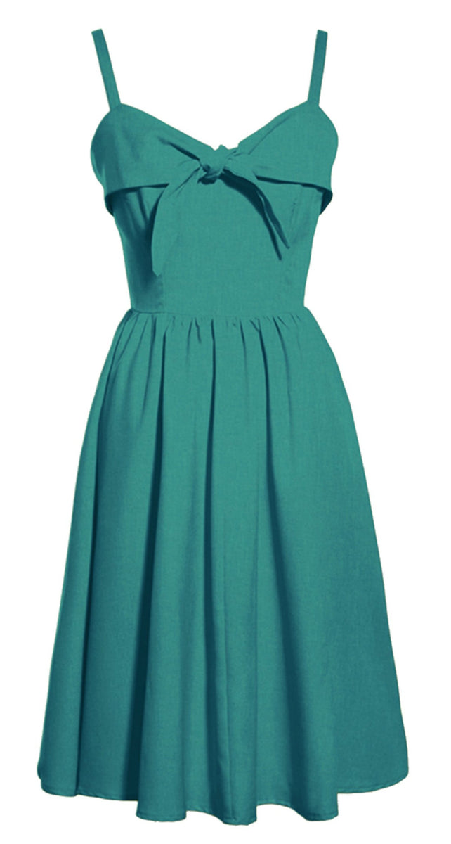 The LUCILLE Swing Dress with Tie front top and Adjustable Straps by ...